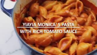 Yiayia Monica S Pasta With Rich Tomato Sauce