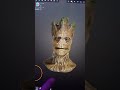 Groot! in live. #nomadsculpt #tutorial #3danimation #3dmodeling #stampa3d #digitalart #tablet