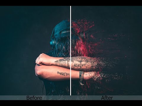 Dispersion effect in photoshop | Photoshop Tutorial | Aman Creation