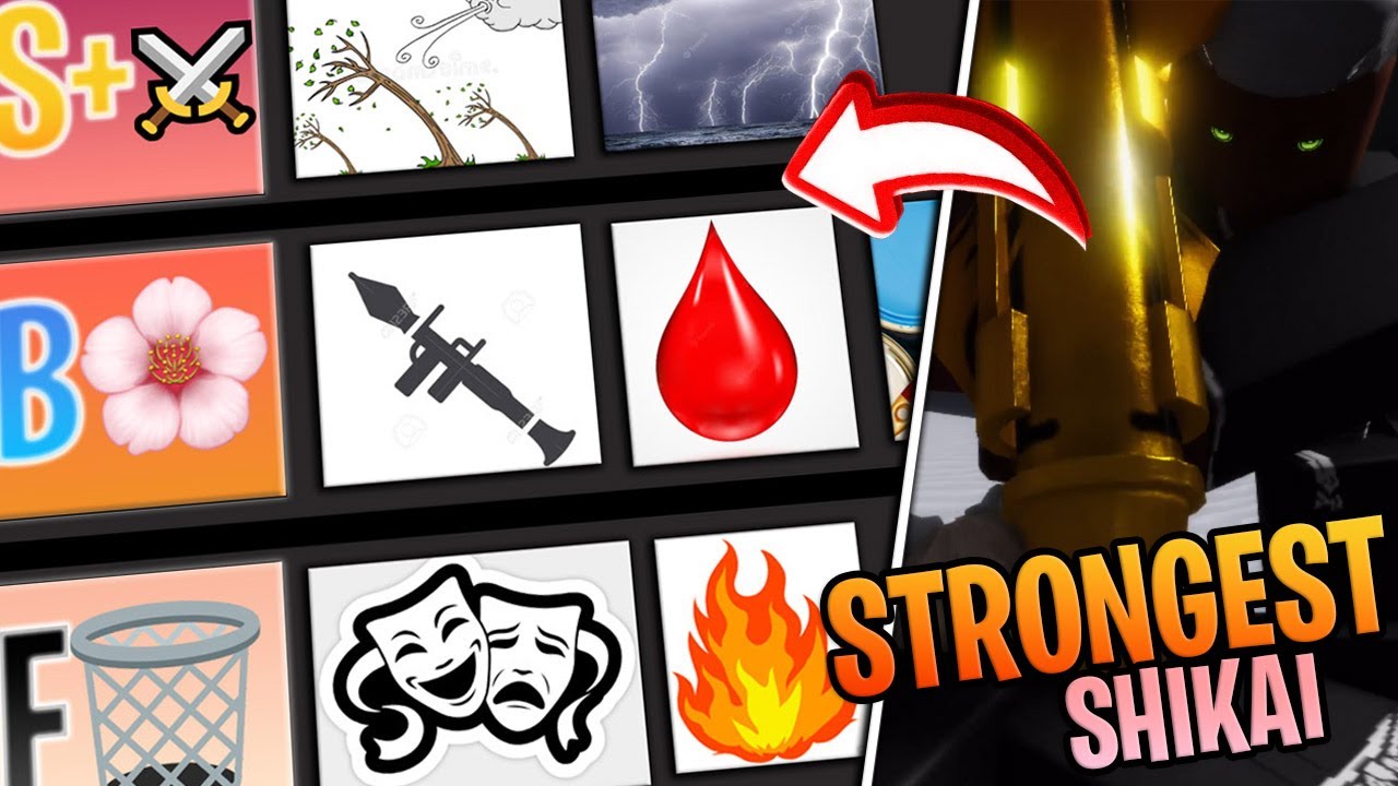 The BEST Shikai's In Type Soul Revamped | Detailed Tier List - YouTube