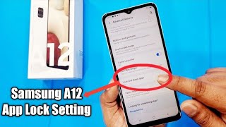 Samsung A12 / M12 App Lock Setting | How to use S Secure Folder Lock screenshot 3