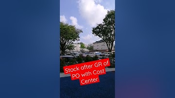 Stock Update after Goods Receipt against the Cost Center based Purchase Order in SAP || SAP Videos