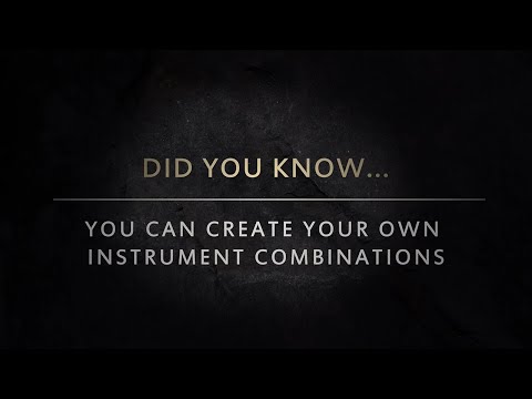 Création de combinaison d'instruments