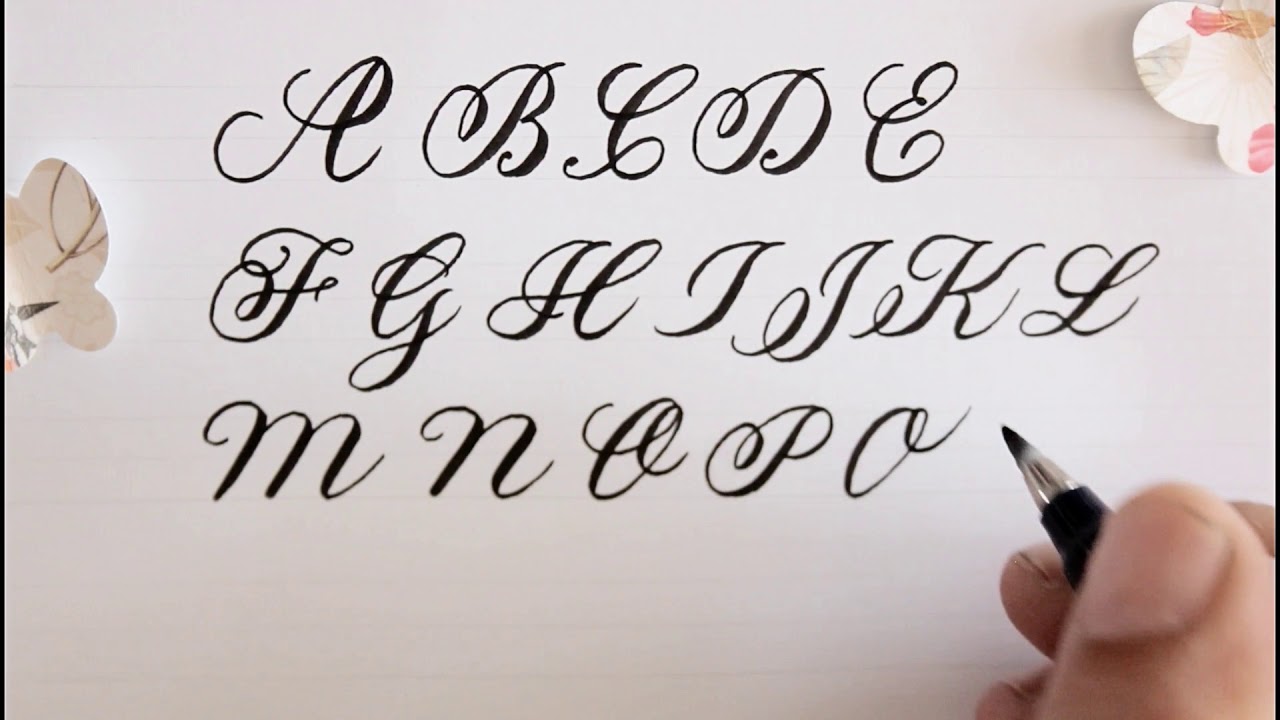 how to write in calligraphy - easy way for beginners