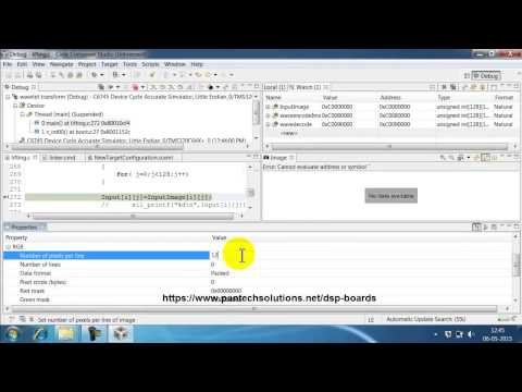 Wavelet Transform using TMS320C6745 DSP