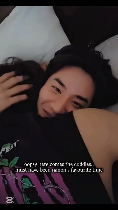 poor baby nanon is sick - wants his daddy's cuddles #nanonkorapat #bl#taytawan