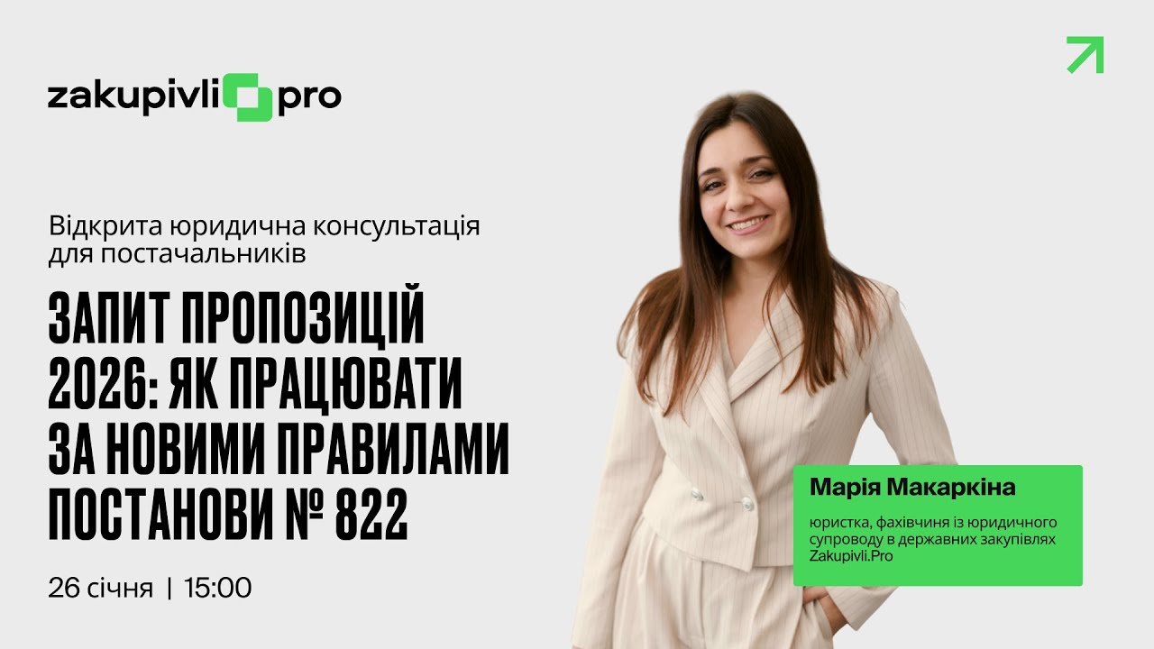 Запит пропозицій 2026: як працювати за новими правилами Постанови № 822