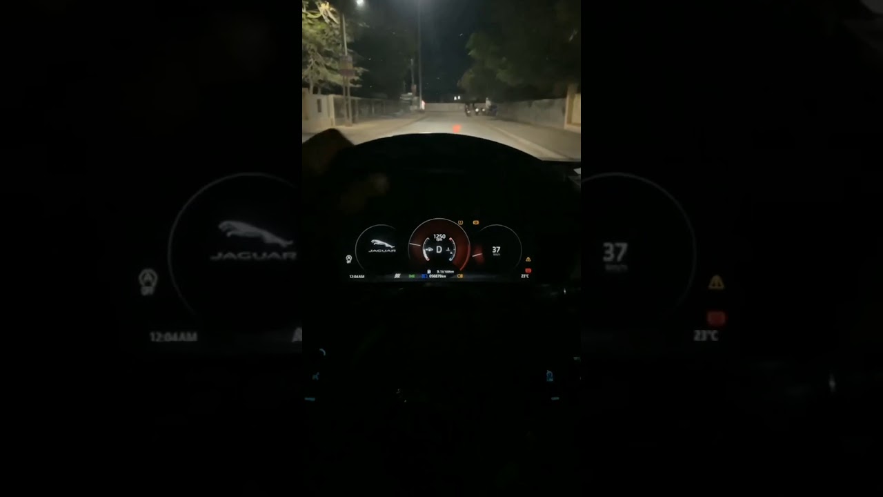 Jaguar night driving whatsapp status Jaguar car status YouTube