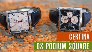 certina square chronograph