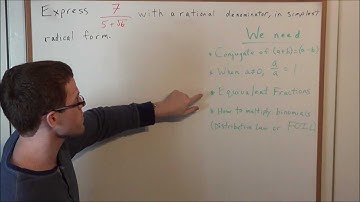 Rationalizing the Denominator - Algebra 2