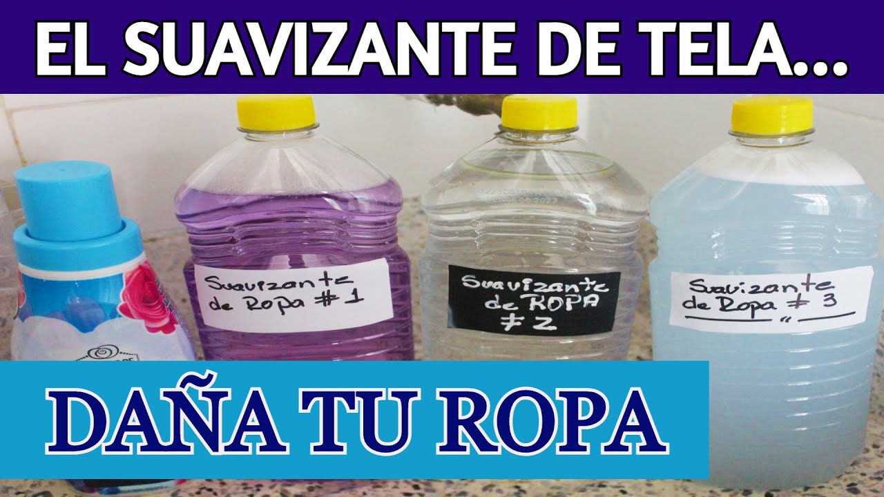 🌺 mira cómo preparo en mi casa 2  SUAVIZANTE DE ROPA  y el 3ro se hace con un sólo INGREDIENTE !