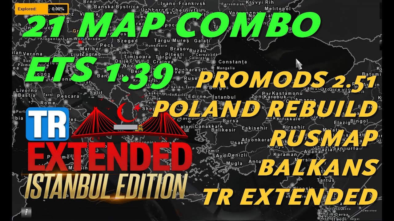 Ets2 1 39 Big 21 Map Combo Feat Promods Tr Extended Rusmap Balkans Poland Greenland Youtube Ets2 1 39 Big 21 Map Combo Feat Promods Tr Extended Rusmap Balkans Poland Greenland Youtube