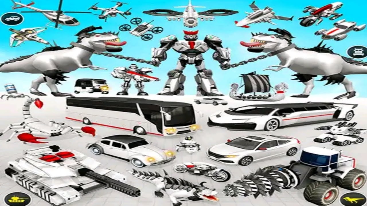 Wild Dinosaur Transformer Robot Game  | Android ios Gameplay