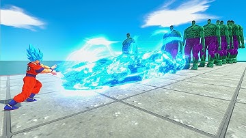 Superheroes VS 10 Growing Levels of HULK COLOSSAL TITAN Size Comparison - ARBS