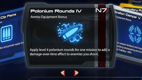 Polonium Rounds Comparision - Mass Effect 3 Tweaks ModMaker