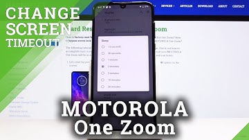 How to Set Screen Timeout in MOTOROLA One Zoom – Screen Blackout
