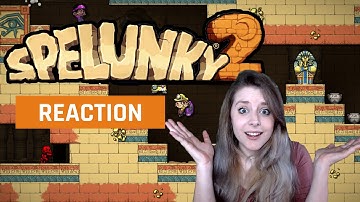 My reaction to the Spelunky 2 Official Gameplay Overview Trailer | GAMEDAME REACTS