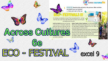Excel 9 grade  Across Cultures 6e, Eco - Festivals