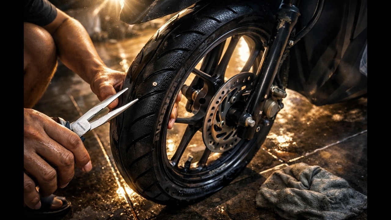 REZEKI MASIH DILINDUNGI | BAN KETANCEP PAKU TAPI AMAN!