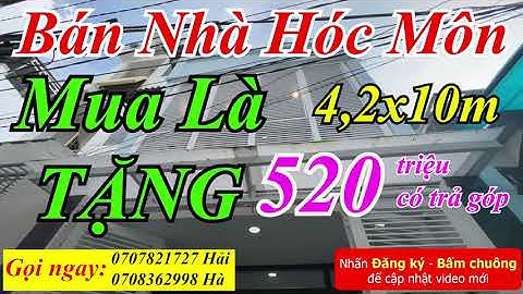 Nhà bán 520 triệu gần KĐT Phúc An City Hóc Môn Sổ hồng riêng Tặng Nội Thất I Nhà Đất Hóc Môn 2024