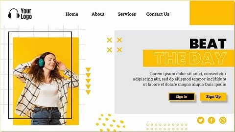 Music Landing Page Design || Business || Adobe Photoshop Tutorial || Social Media Marketing