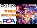 World exclusive official one piece tcg x psa luffy card 1st ever look huge one piece tcg news