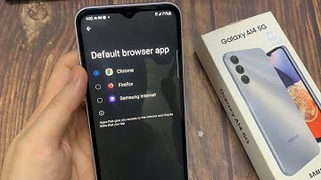 Samsung Galaxy A14: How to Set the Default Browser App to Chrome/Samsung Internet/Firefox/Etc
