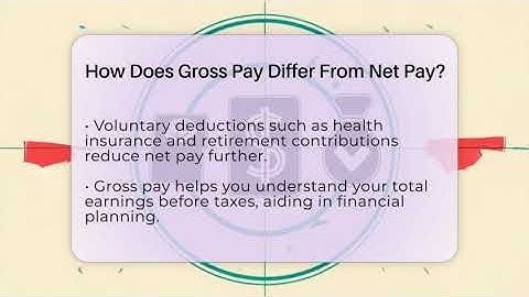 How Does Gross Pay Differ From Net Pay? - Your Paycheck Planner