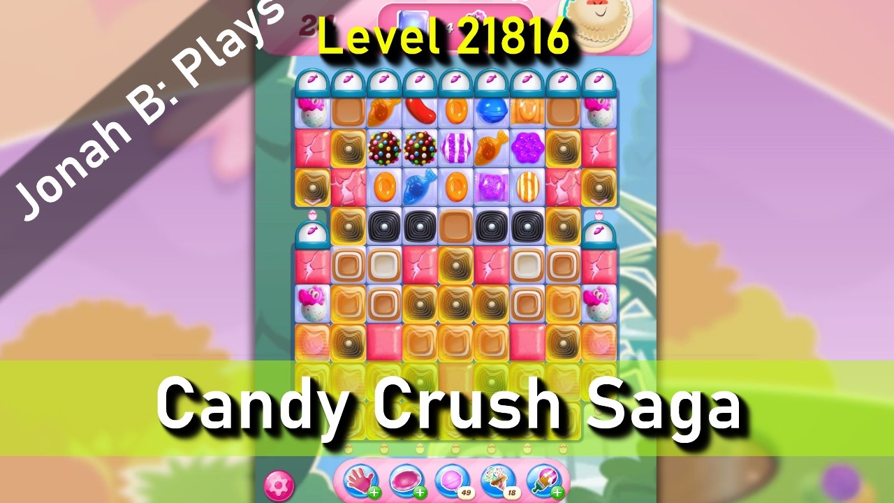 Candy Crush Saga Level 21816 - YouTube