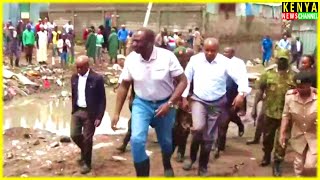 Ruto SHOCKED after visiting Mathare Kiamaiko area affected by Floods in Nairobi