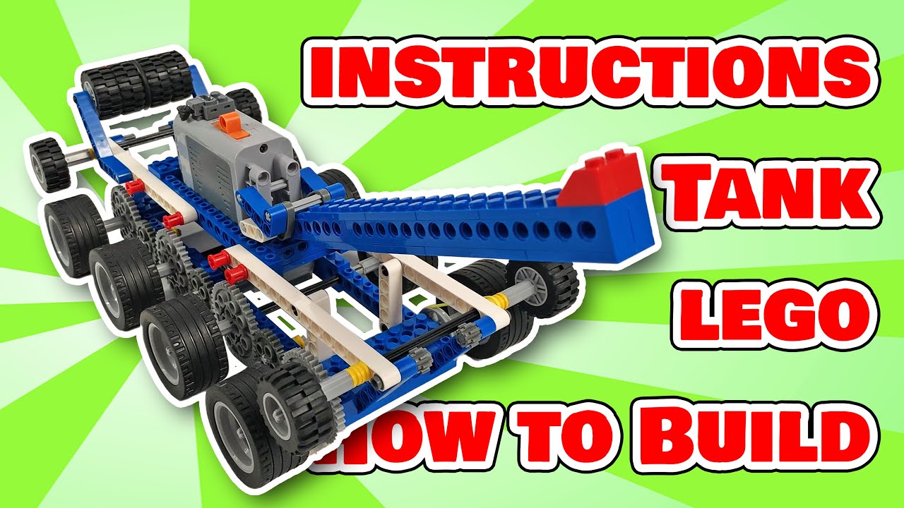 Lego Tank electric assembly instructions Lego 9686 MOC YouTube