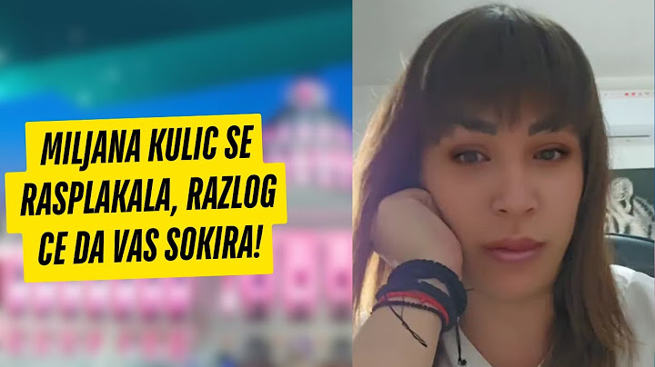 MILJANA KULIC SE RASPLAKALA, razlog ce da vas ŠOKIRA!