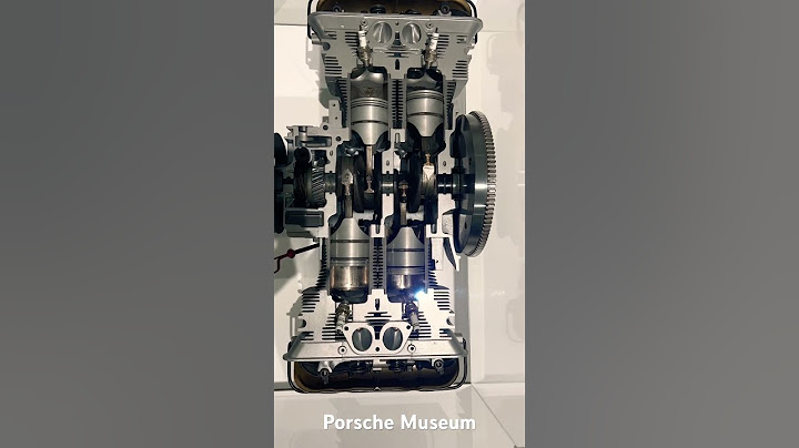 4 Cylinder Boxer engine on display at the Porsche Museum #porsche