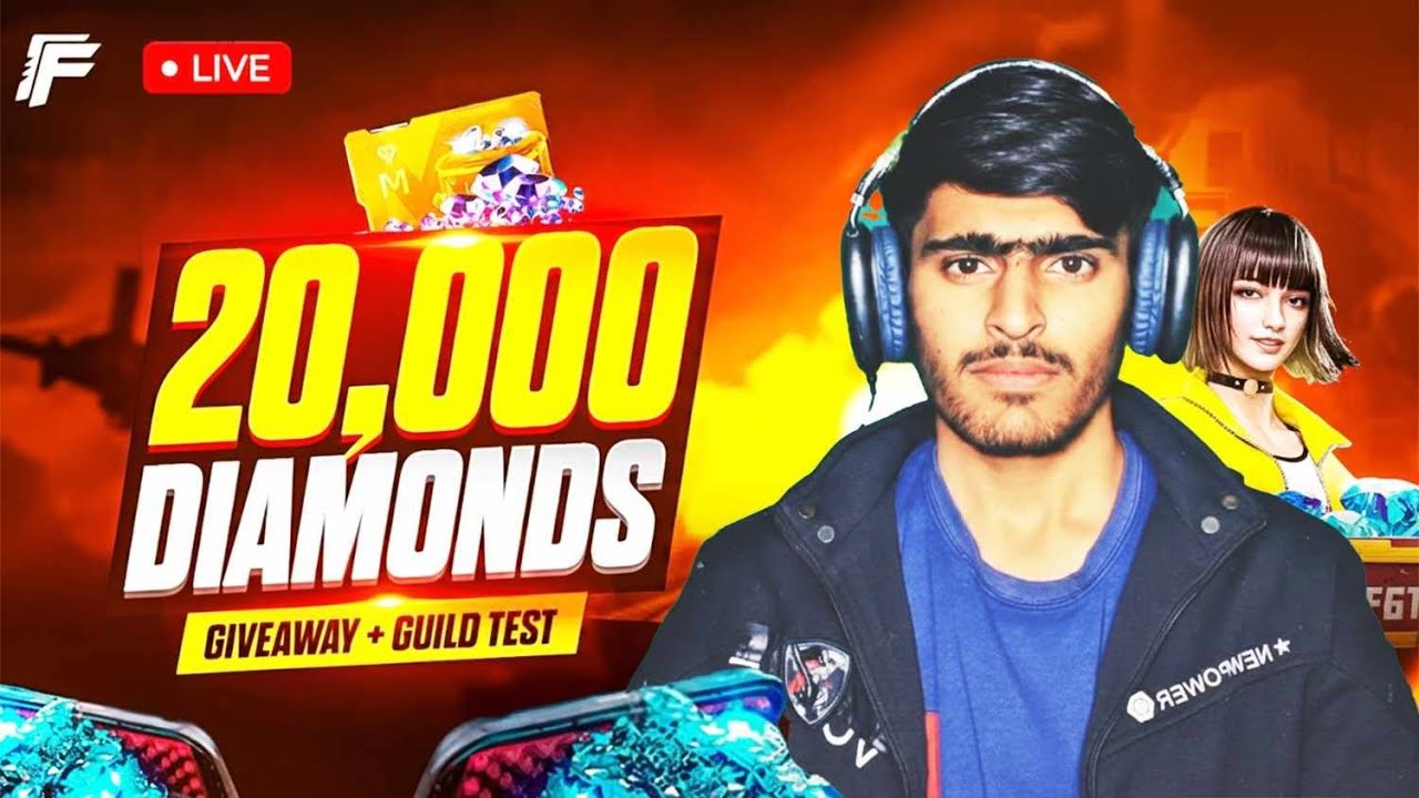 Mr. Dragon YT – 20,000 DIAMONDS LIVE 🔥 | Massive Giveaway | Free Fire Live