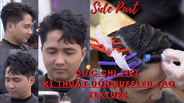 Hướng Dẫn Kĩ Thuật Uốn Tạo Texture Trên Form Tóc Side Part Bằng Kẽm Nhung | TUẤN BARBER SHARING