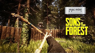 Sons Of The Forest, Mac Mini M4, CrossOver: Performance test
