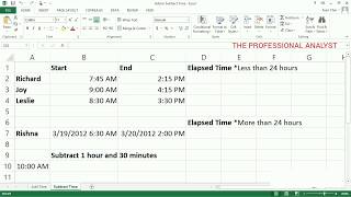 How to Subtract DATE and TIME in Excel । Excel Training( Episode-16)