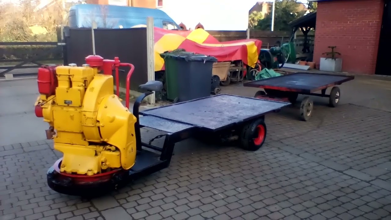 Barn Find LISTER LD2 diesel Auto Truck rare extra heavy duty 2ton with trailer, now For Sale