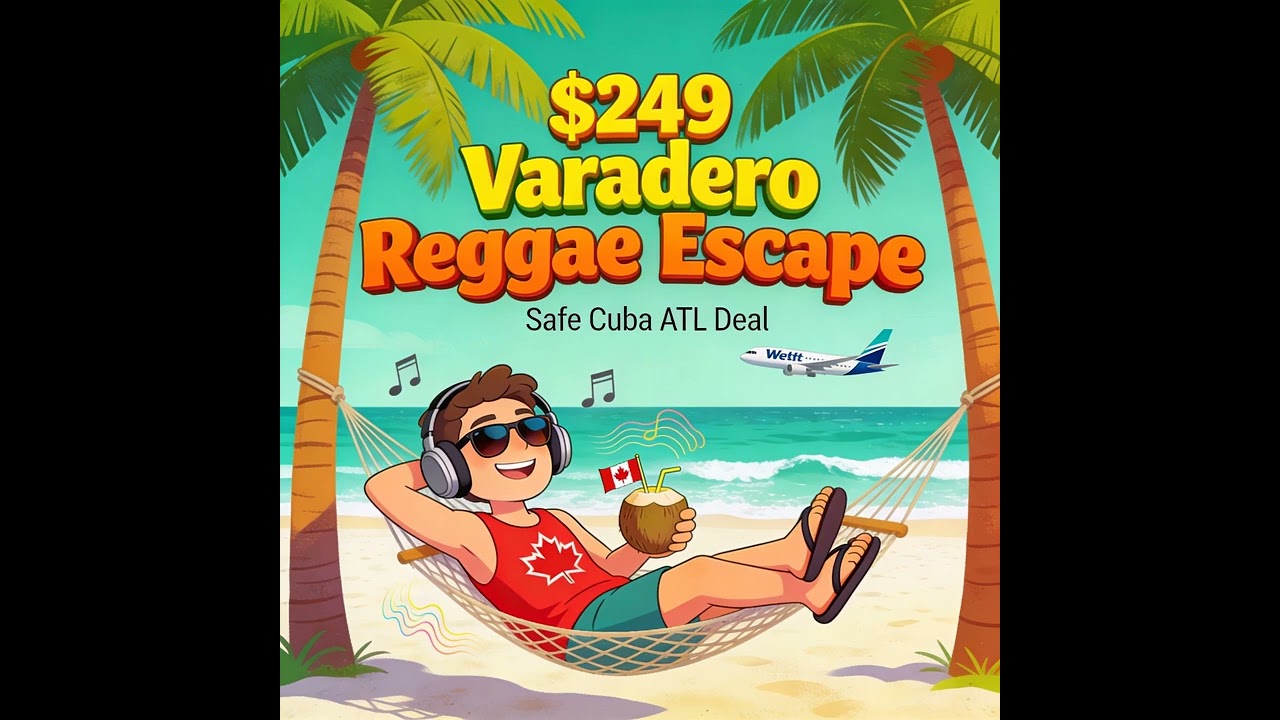 $249 Varadero Reggae Escape: Safe Cuba ATL Deal!