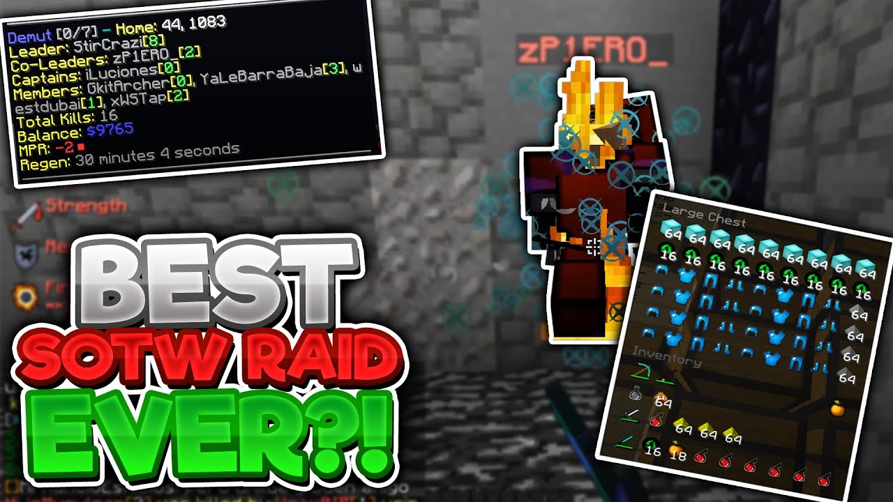 HolyHCF SOTW #1 | INSANE 4 VS 1 CLUTCH MAKES FACTION RAIDABLE?! + SOTW PVP!