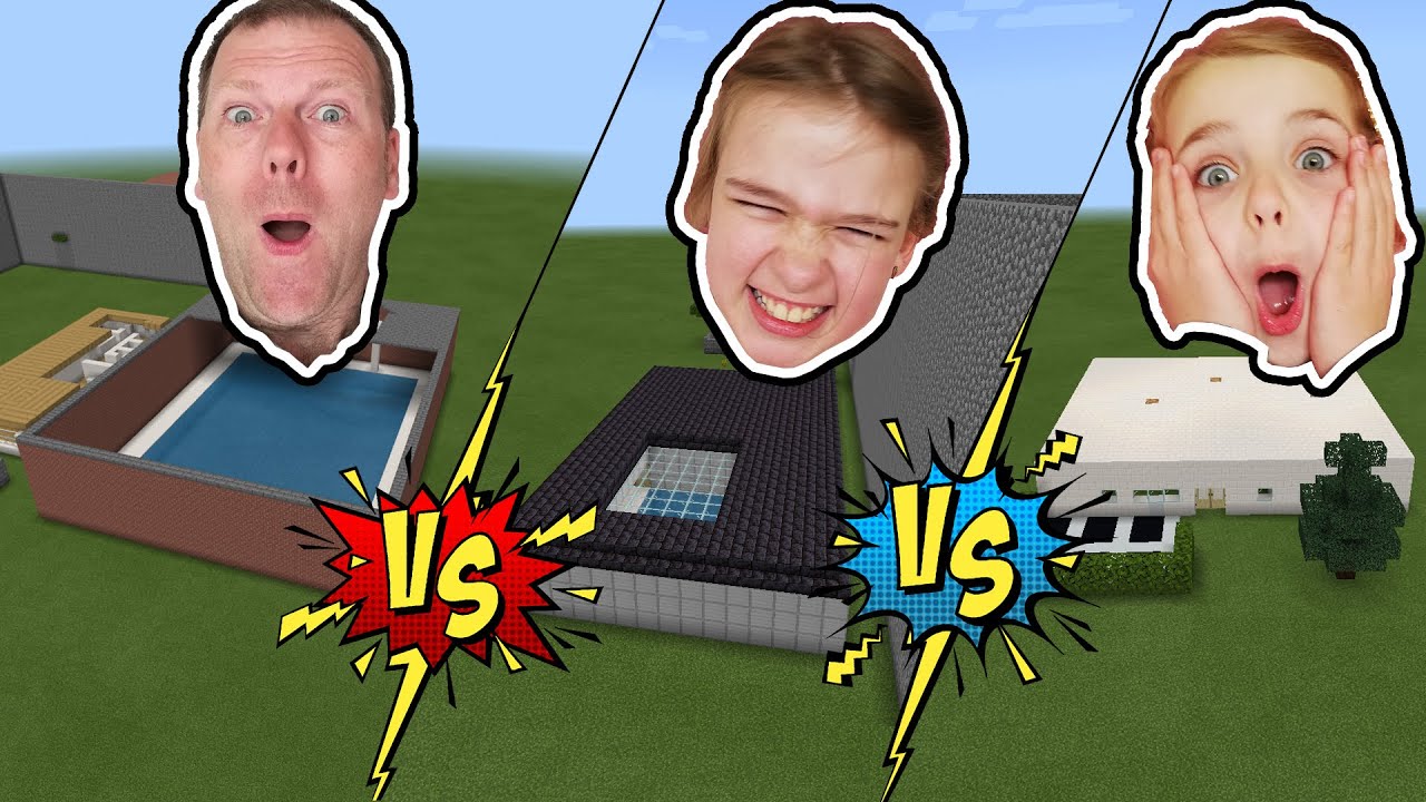 MINECRAFT... Hvem bygger den flotteste svømmehal? 🤩 Dansk MINECRAFT