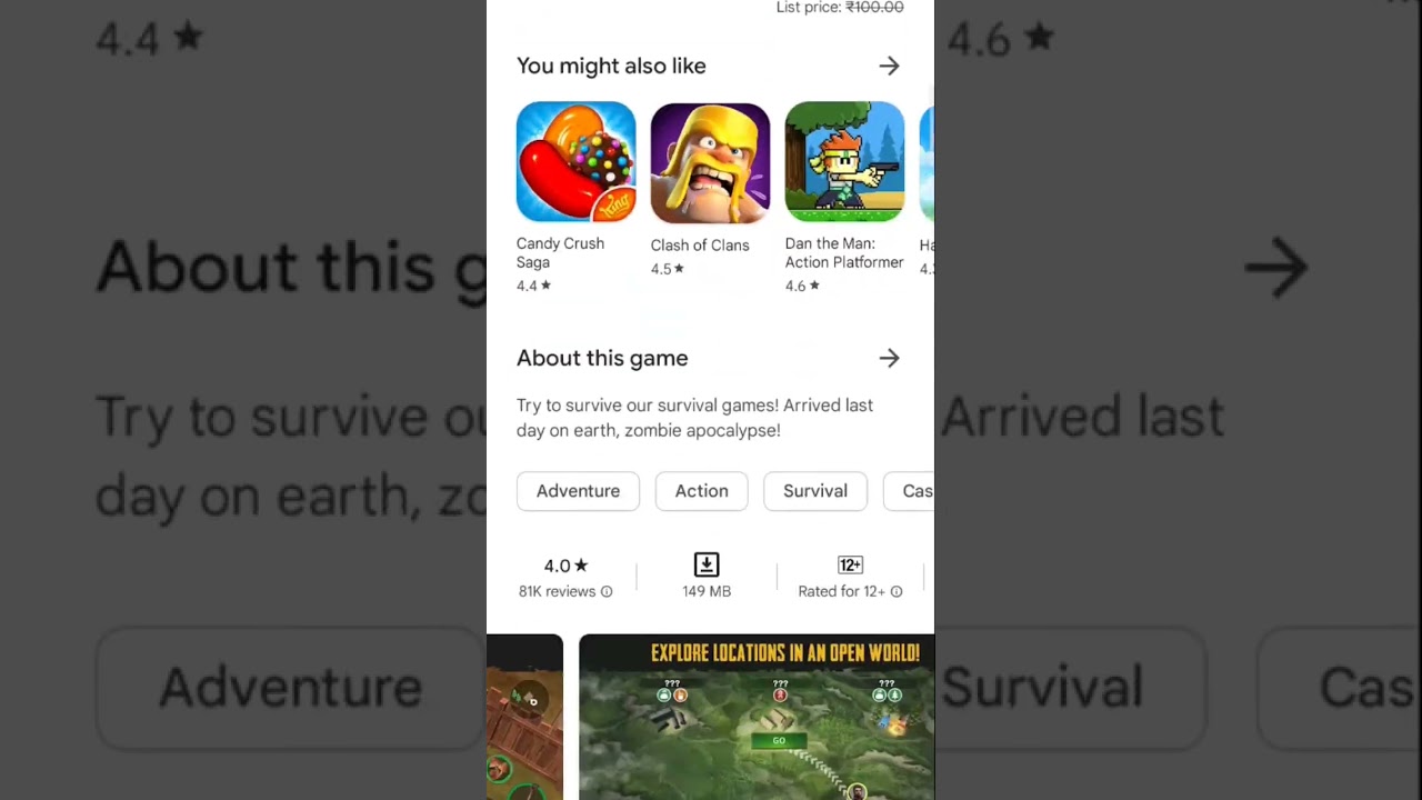 Live or Die : Survival pro Free Download on Play Store