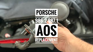 How to Replace the Air Oil Separator AOS on Porsche Boxster 986.2 and 987 plus Cayman