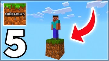 Minecraft PE - ONE BLOCK SKYBLOCK - Gameplay Part 5 (MCPE)