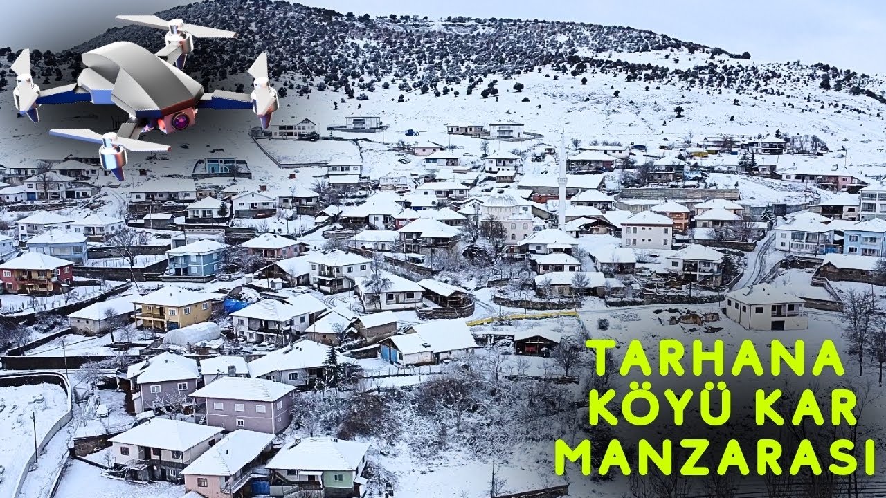 Tarhana köyü kar manzarası