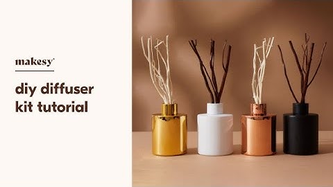 DIY reed diffuser kit tutorial 🎋 make a natural reed diffuser with essential oils