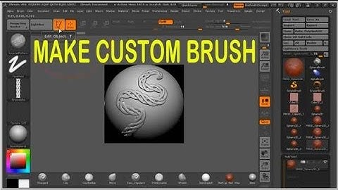 How to make custom brush in ZBrush