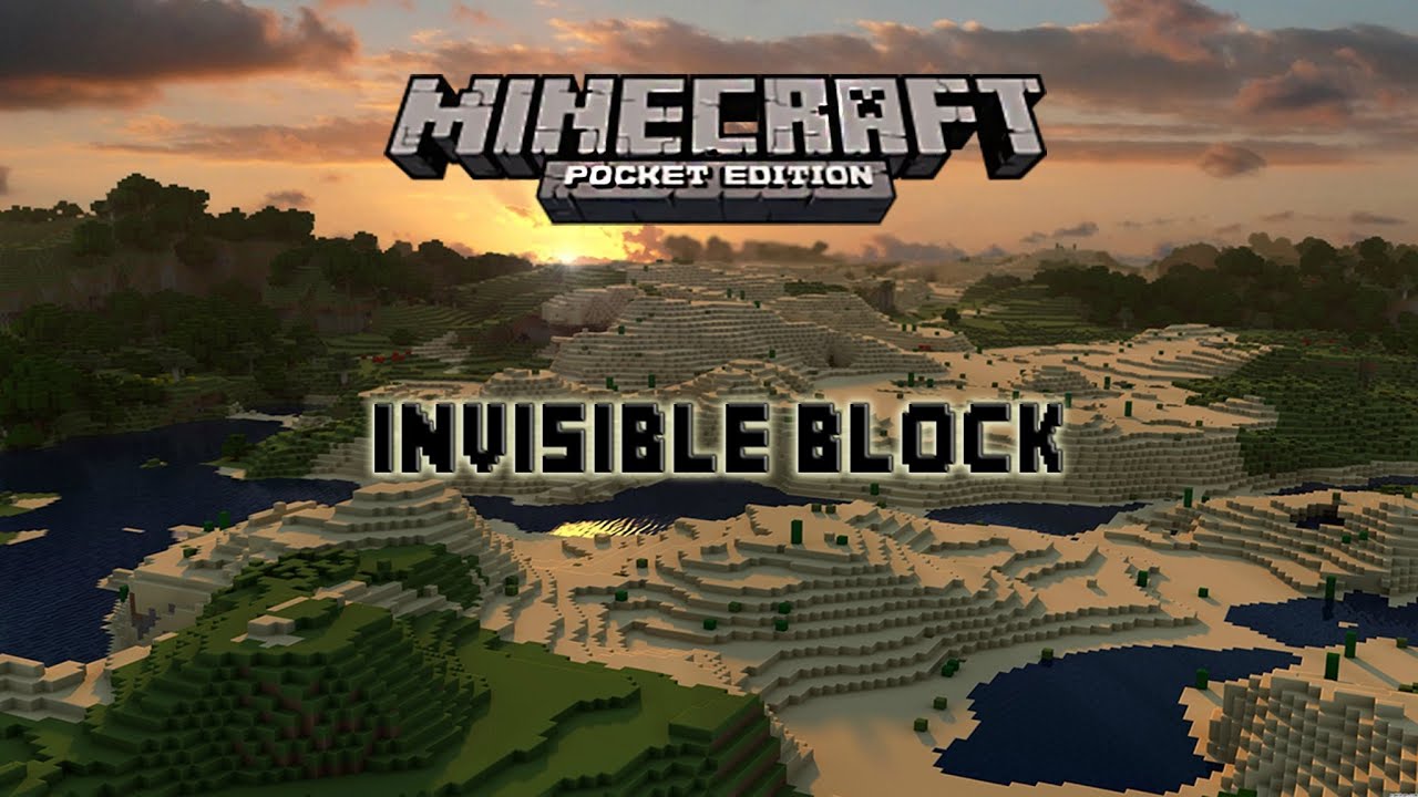 Minecraft PE Invisible Block YouTube