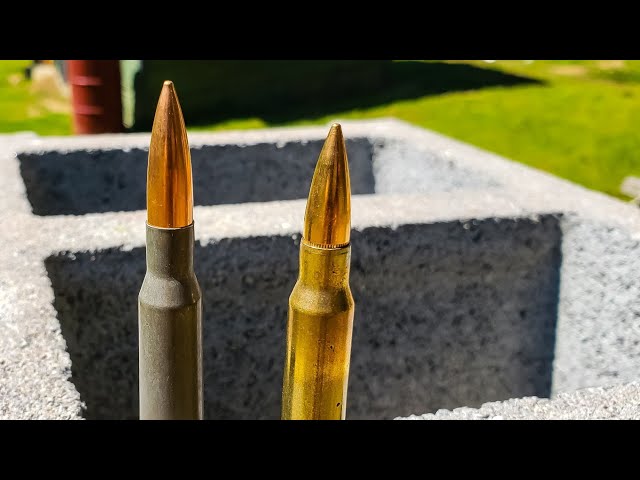 7.62X54R VS .308 Win - Cinder Block Test - Mosin VS CMMG Endeavor