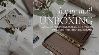 NEW A7 Wallet Setup from THandCoDesigns + NEW Envelopes (& more!) from TheRichBrokeMom | Happy Mail!